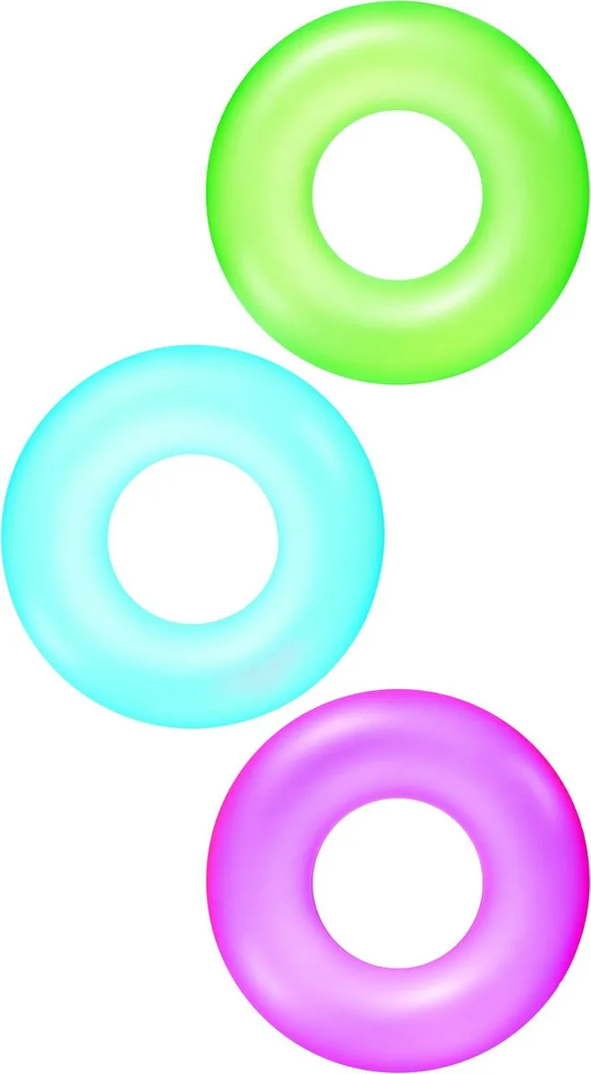 Bestway Zwemband Neon 76cm - Roze/blauw/groen - afbeelding 4 van 6