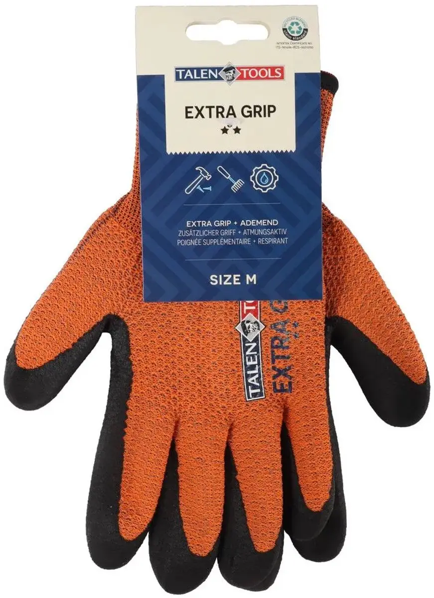 Talen Tools Werkhandschoenen Extra Grip M - Oranje