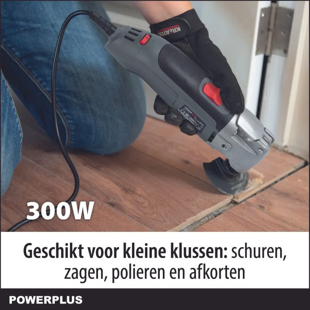 Powerplus POWE80015 Oscillerende Multitool 300W - 14 Accessoires