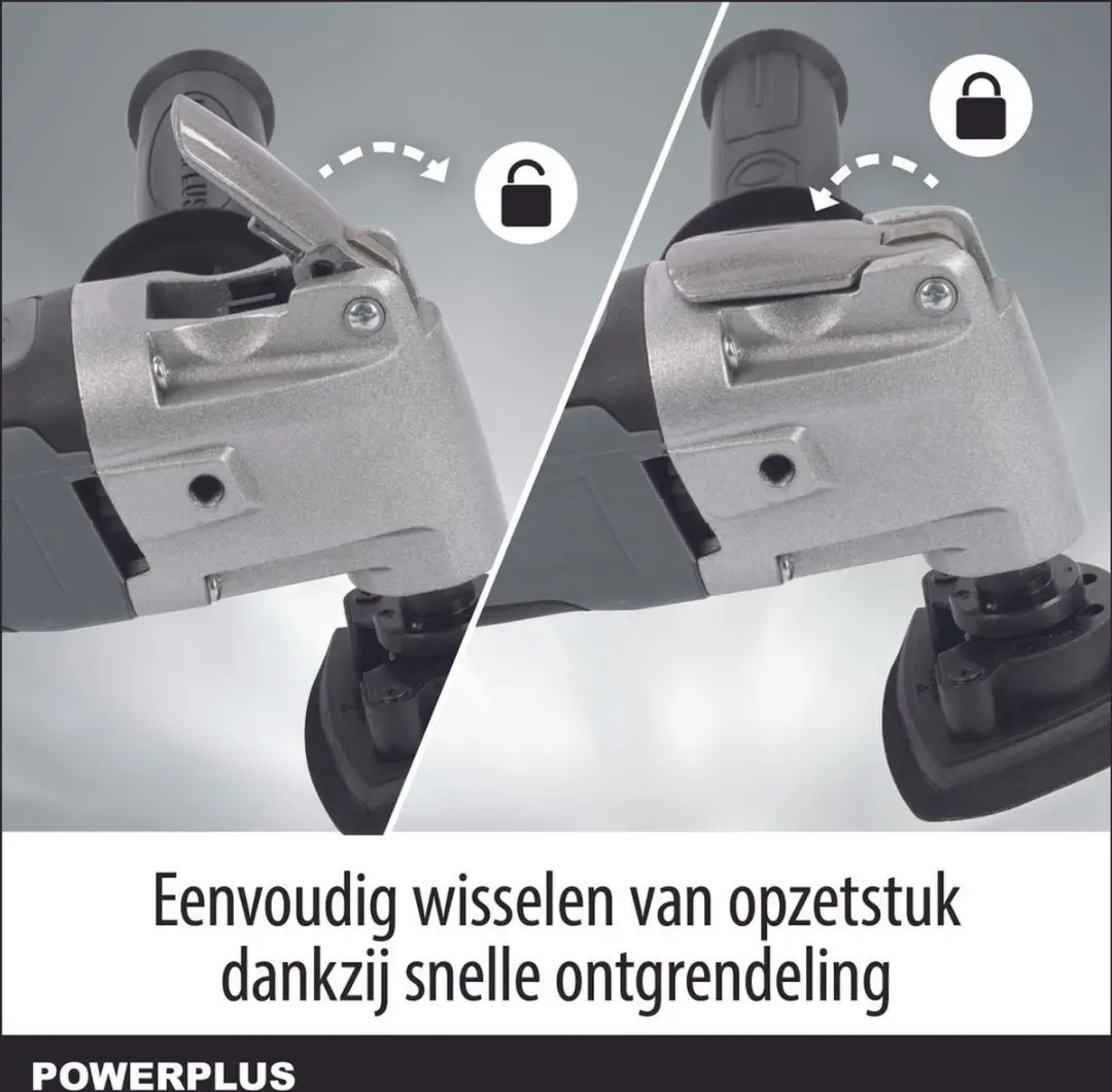 Powerplus POWE80015 Oscillerende Multitool 300W - 14 Accessoires