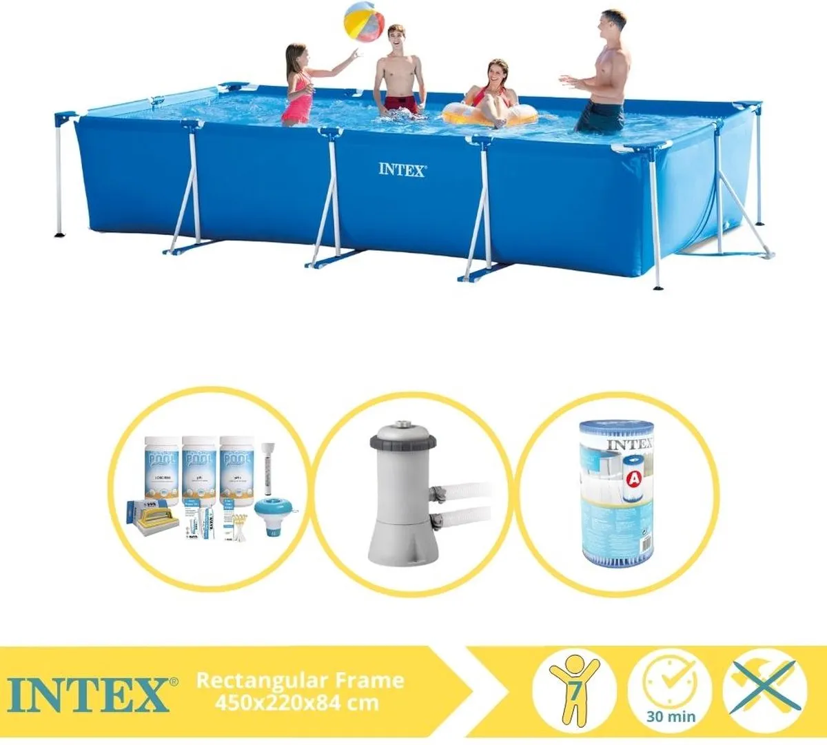 Intex 28273NP Opzetzwembad 450x220x84cm