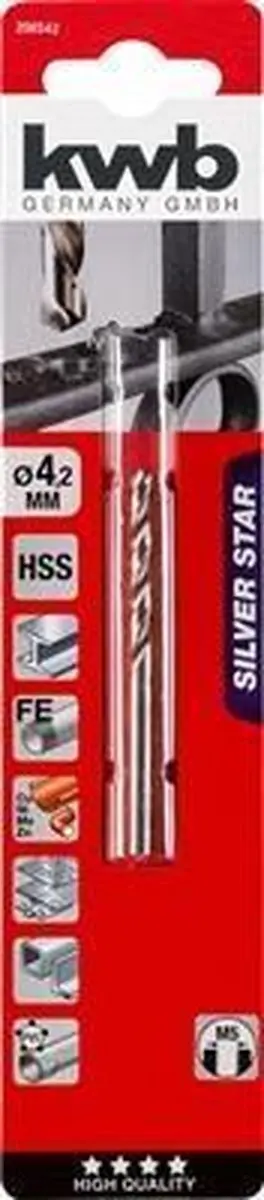 KWB HSS Silverstar Metaalboor 4,2mm - 4mm - afbeelding 6 van 6