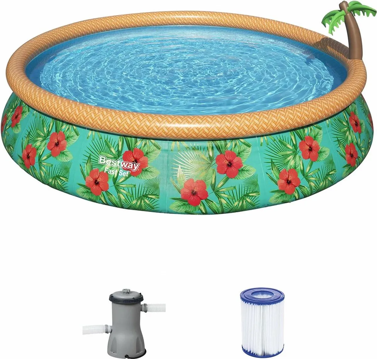 Bestway Opblaaszwembad 457x84cm - Overig