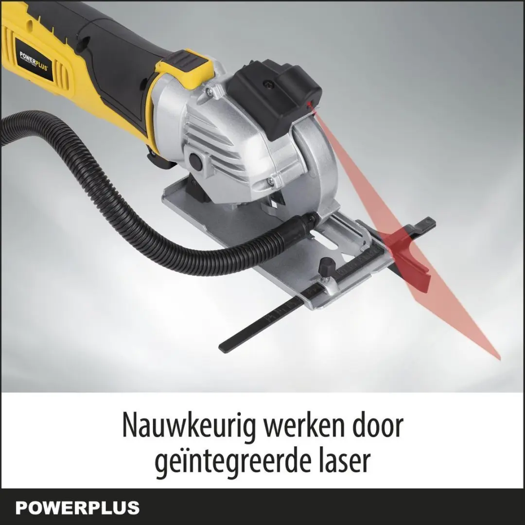 Powerplus POWX1365MB Elektrische Mini Invalzaag 600W - Ø89mm - Laser