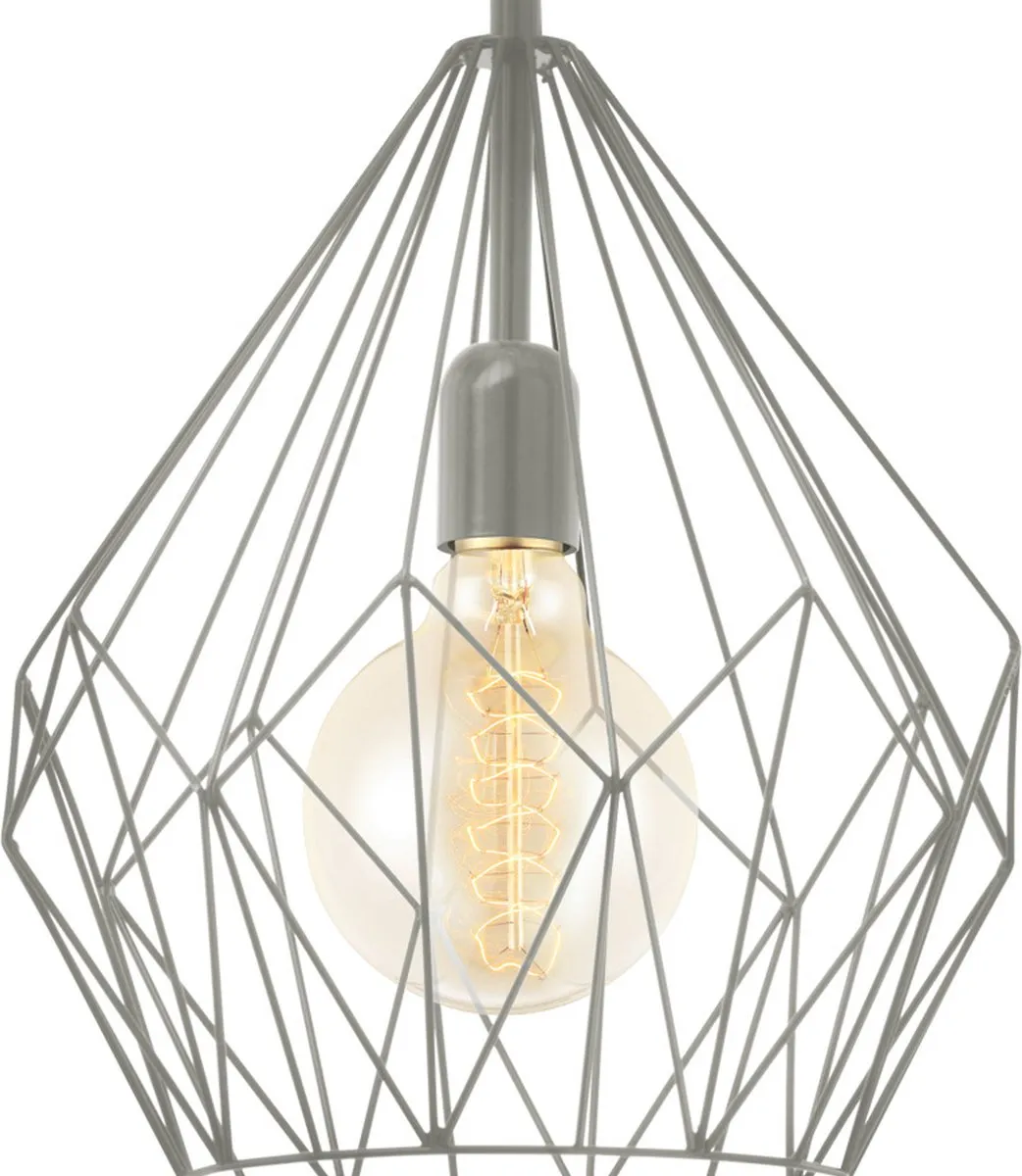Eglo Carlton Hanglamp E27 - Ø31cm - Mat Grijs