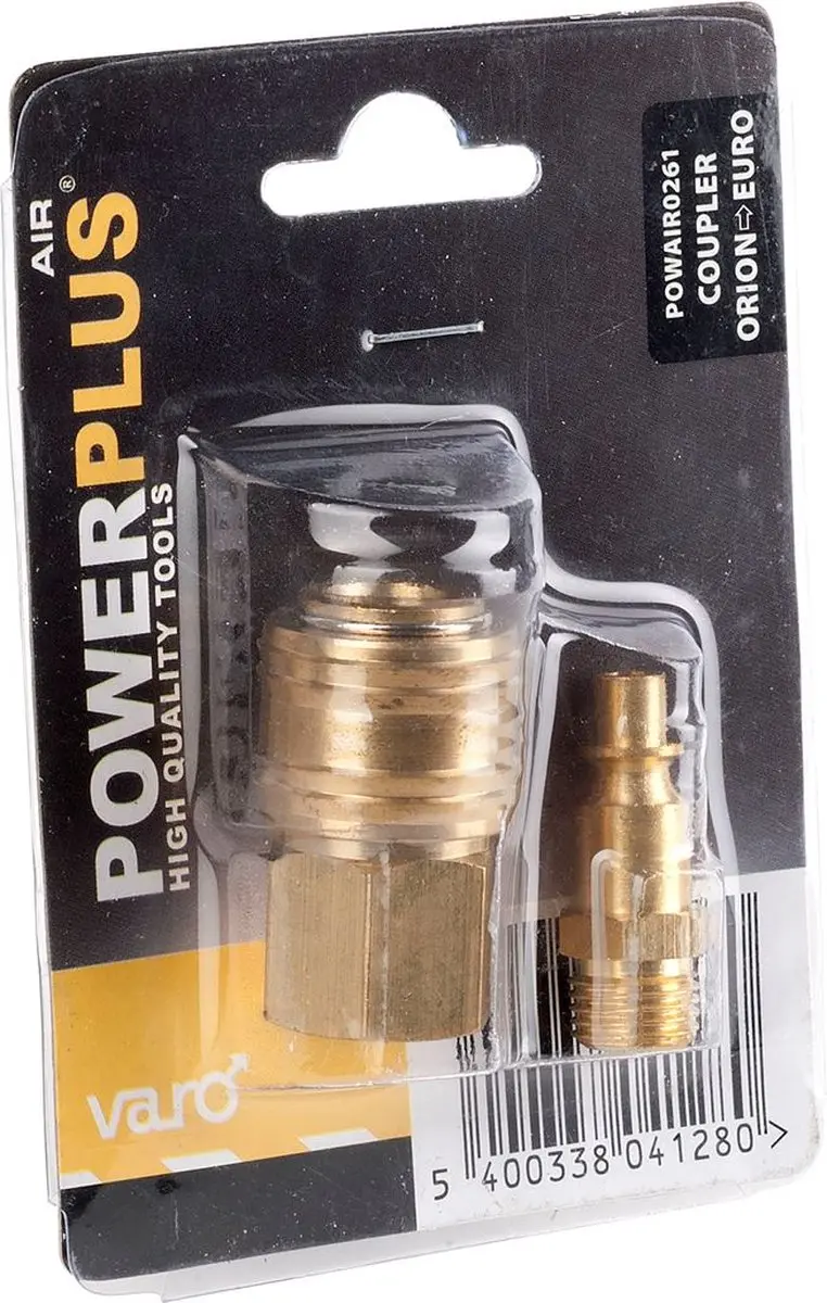 Powerplus POWAIR0261 Compressor Verloopstuk - 2 Stuks - Koper
