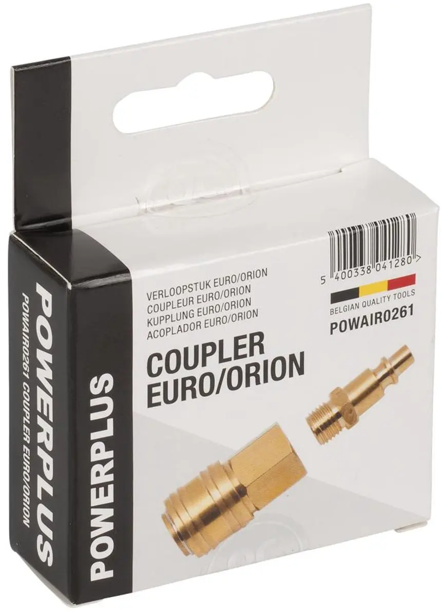 Powerplus POWAIR0261 Compressor Verloopstuk - 2 Stuks - Koper