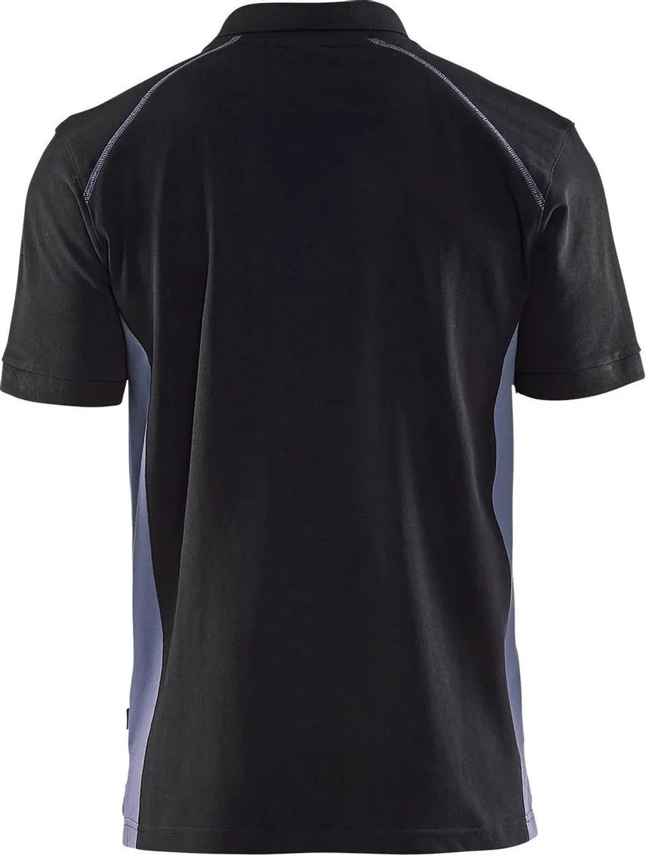 Blåkläder Poloshirt Piqué 3324-1050 - M - Zwart/Donkergrijs