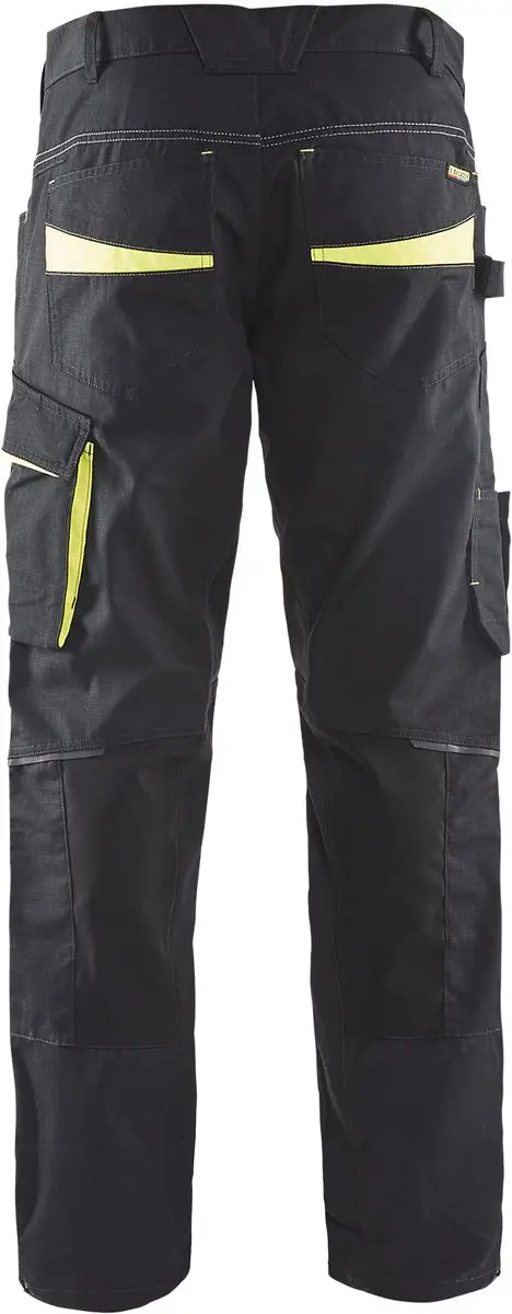Blåkläder Service Werkbroek 1495-1330 - Zwart/Geel - Maat 60