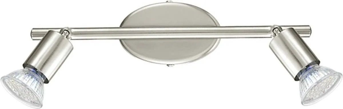 Eglo Buzz Plafondspot LED - 2 Stuks - Nikkel-Mat