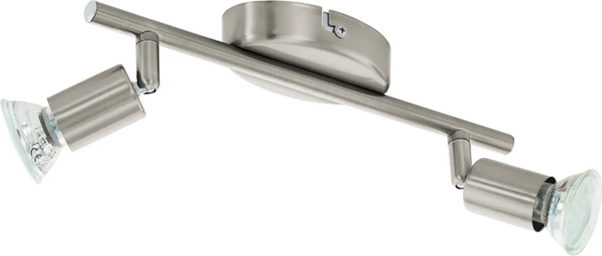 Eglo Buzz Plafondspot LED - 2 Stuks - Nikkel-Mat