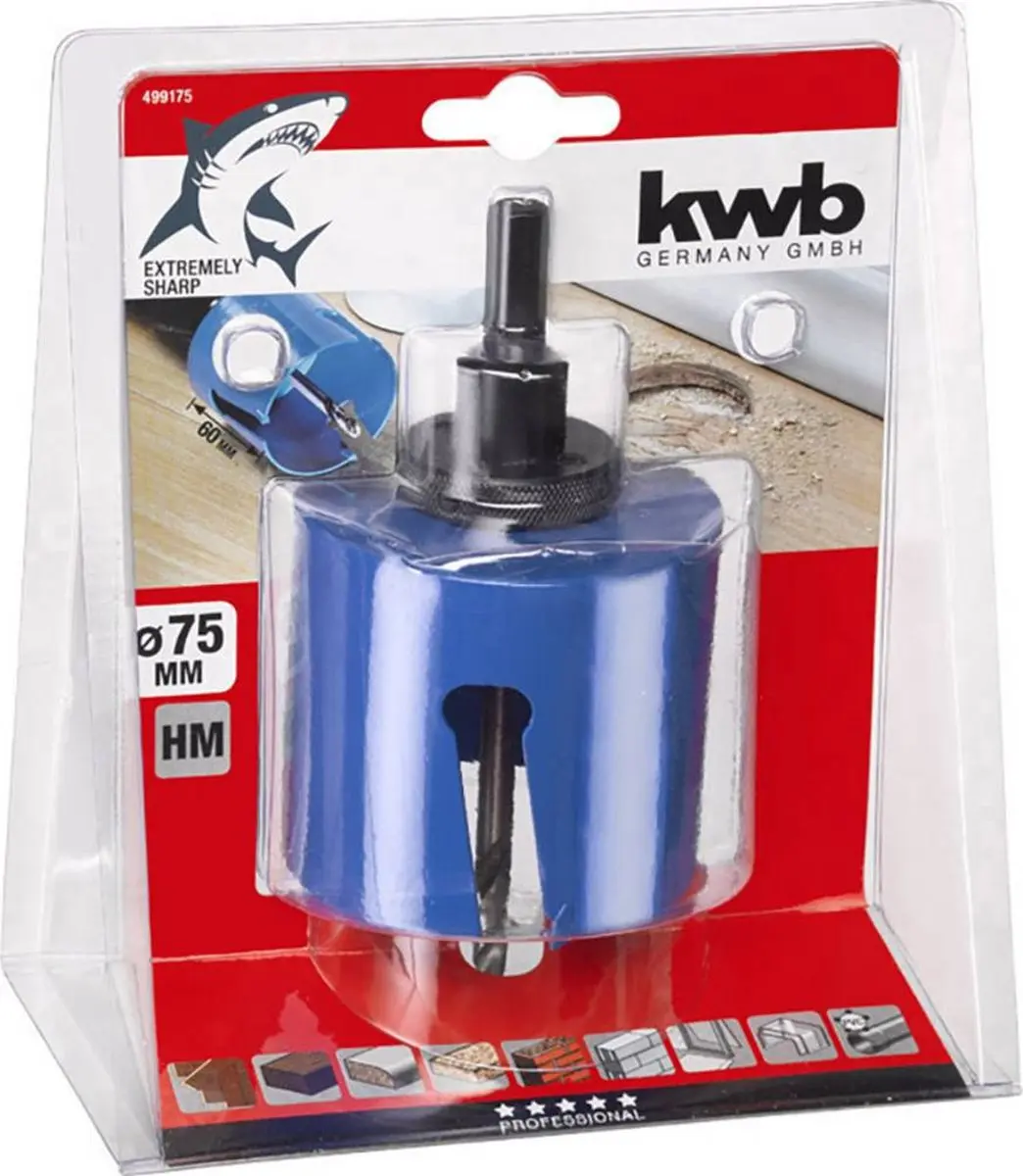 KWB 499175 Gatenzaag 75mm Metaal - 6mm Boordiameter