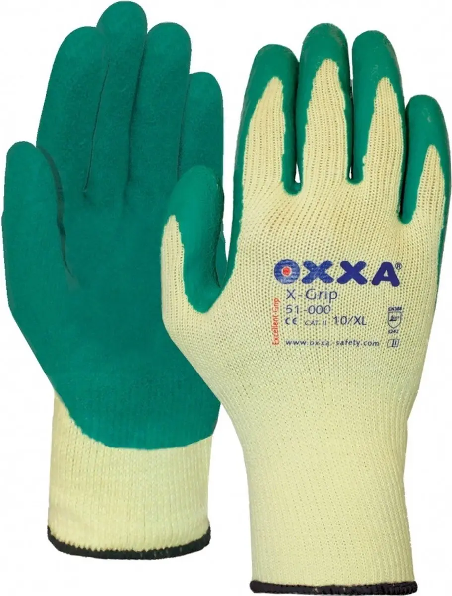 Oxxa X-Grip 51-000 Werkhandschoenen 10/XL - Geel