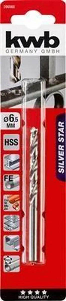 KWB HSS Silverstar Metaalboor 6,5mm - Metaal - afbeelding 6 van 6