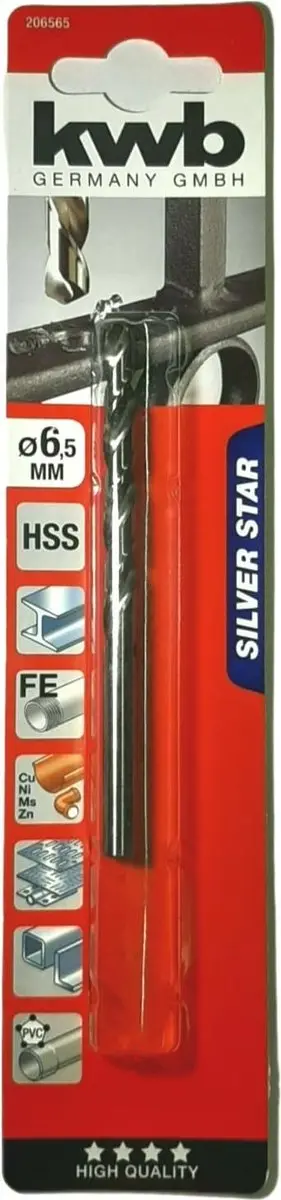 KWB HSS Silverstar Metaalboor 6,5mm