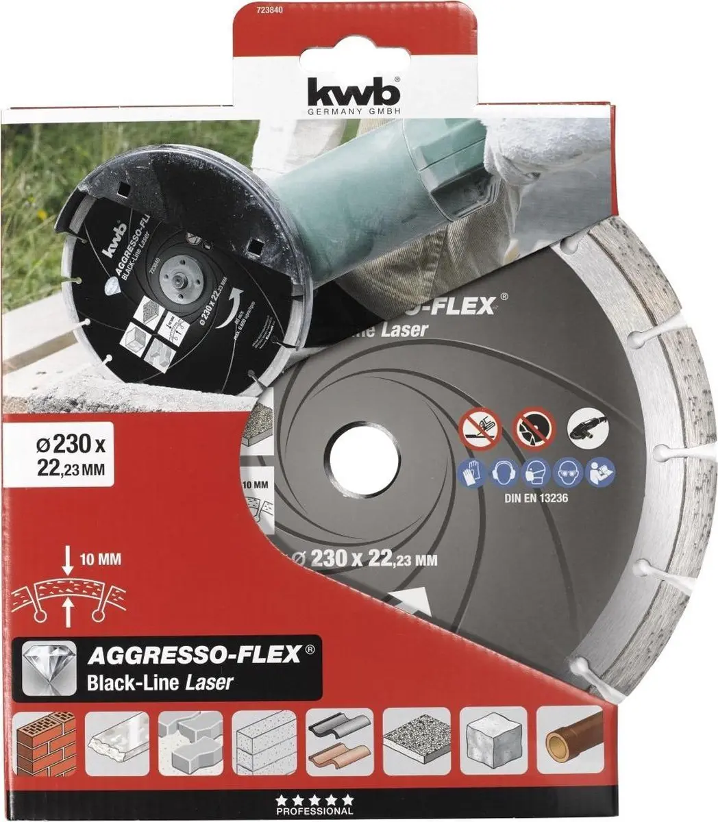 KWB Diamant Schijf Black Line Ø230mm - 22,23mm As