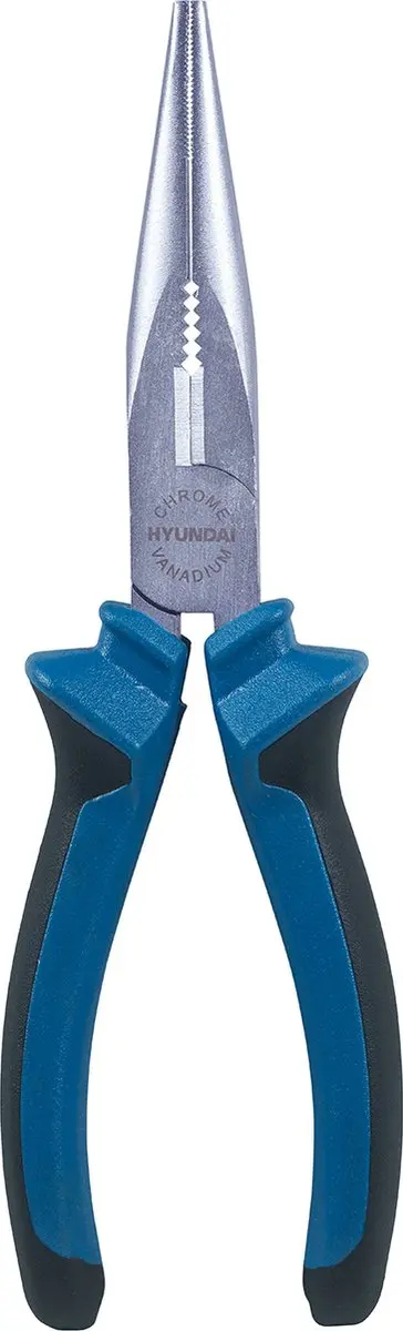 Hyundai Tangenset 3-delig - Punttang, Zijkniptang, Combinatietang - Zilver/Blauw/Zwart