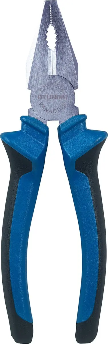 Hyundai Tangenset 3-delig - Punttang, Zijkniptang, Combinatietang - Zilver/Blauw/Zwart