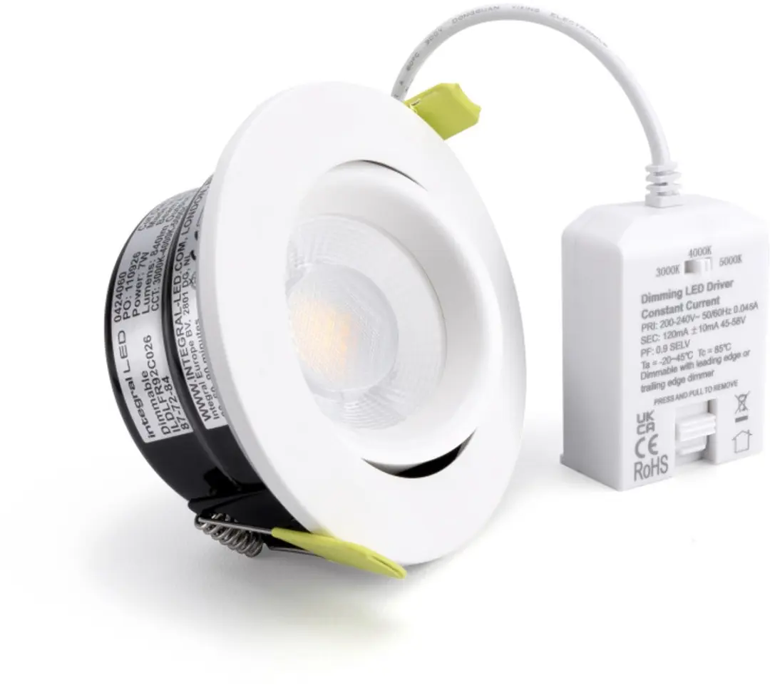 Integral LED Inbouwspot 7W 840lm 55° - Instelbaar Wit - IP65