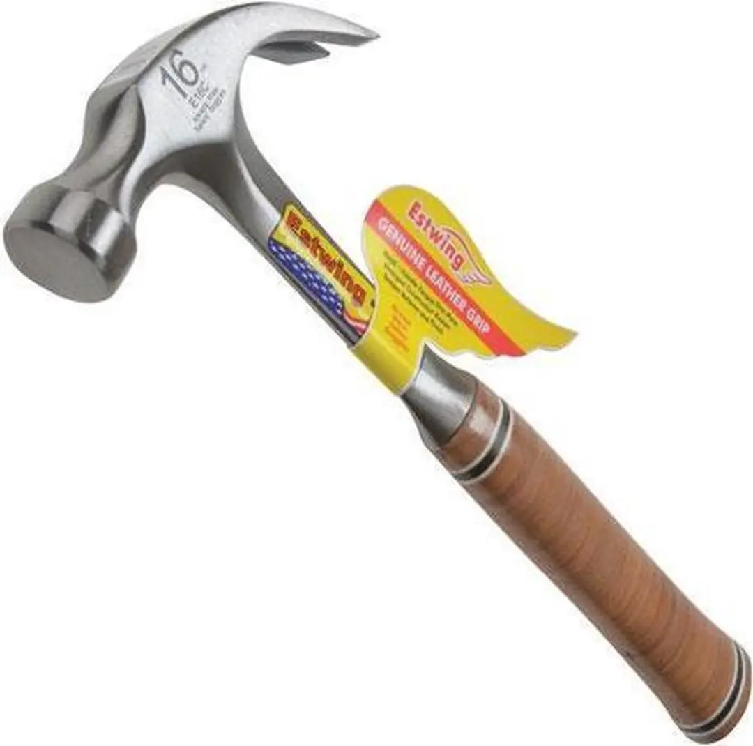 Estwing 02-4000E16C Gebogen Klauwhamer - Leren Handgreep 448g