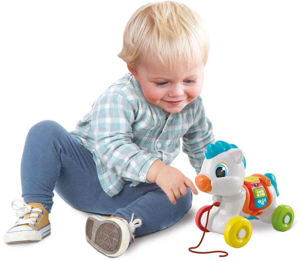 Clementoni Interactief Paard met Trekkoord - Meerkleurig