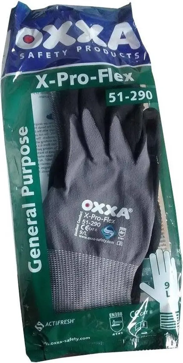 Oxxa X-Pro-Flex 51-290 Werkhandschoenen - Grijs - 9/L