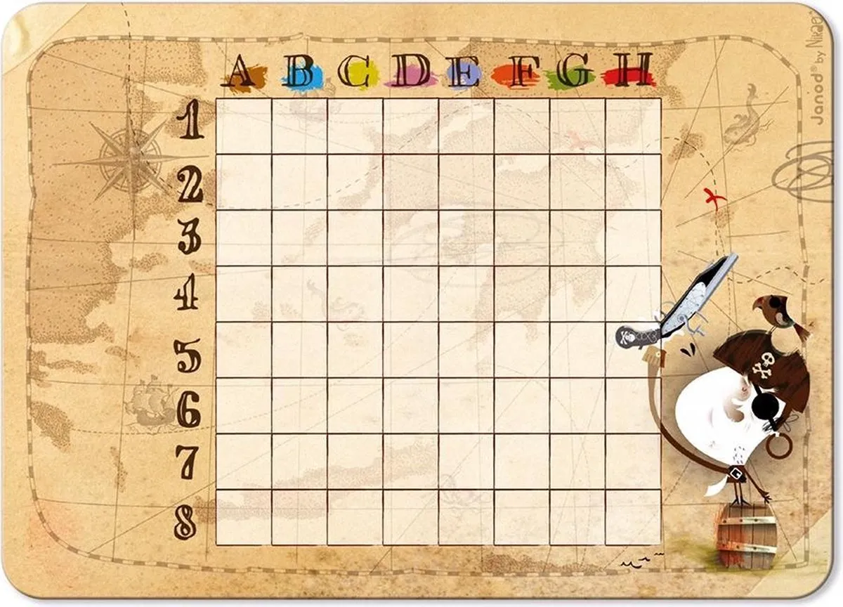 Janod Strategiespel Piraten Slagschip Magnetisch 2835 - 2 Spelers