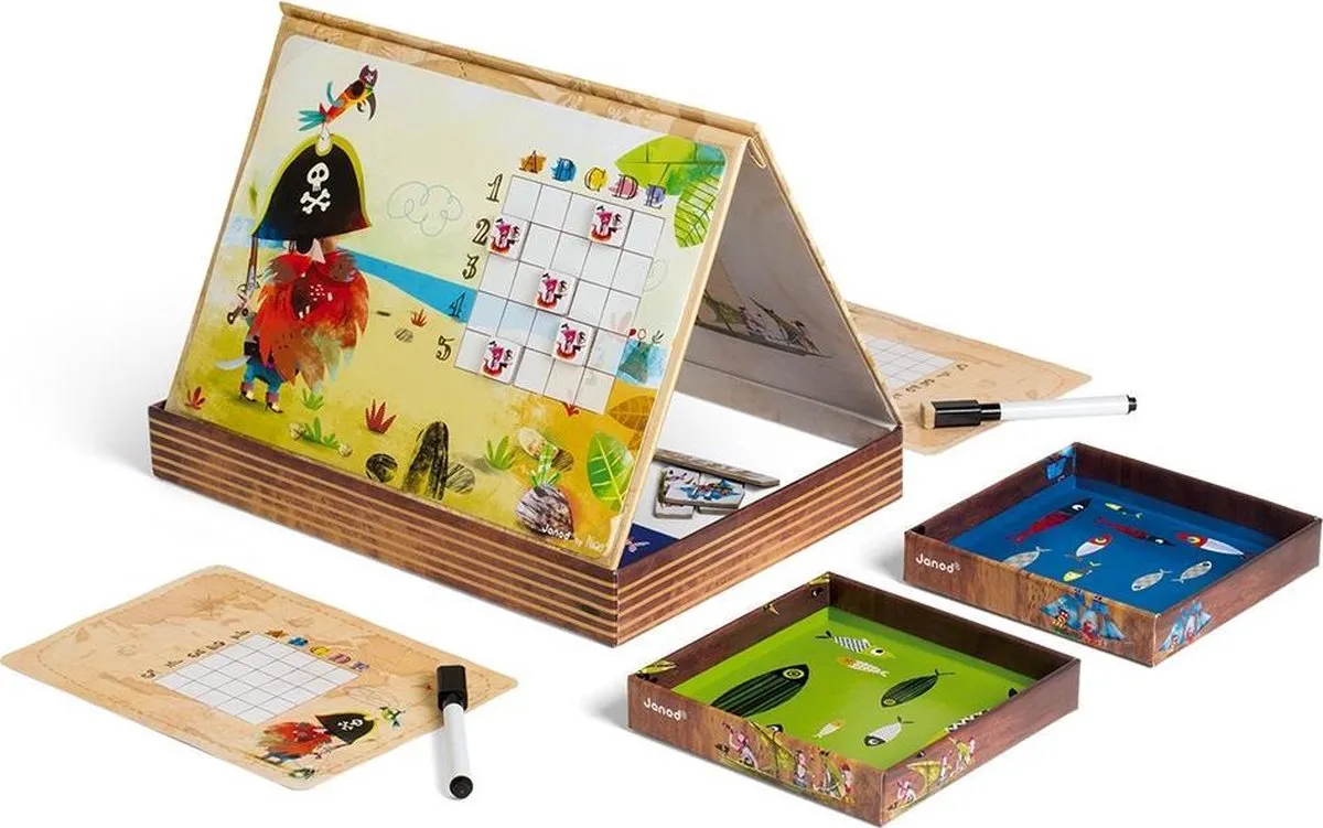Janod Strategiespel Piraten Slagschip Magnetisch 2835 - 2 Spelers