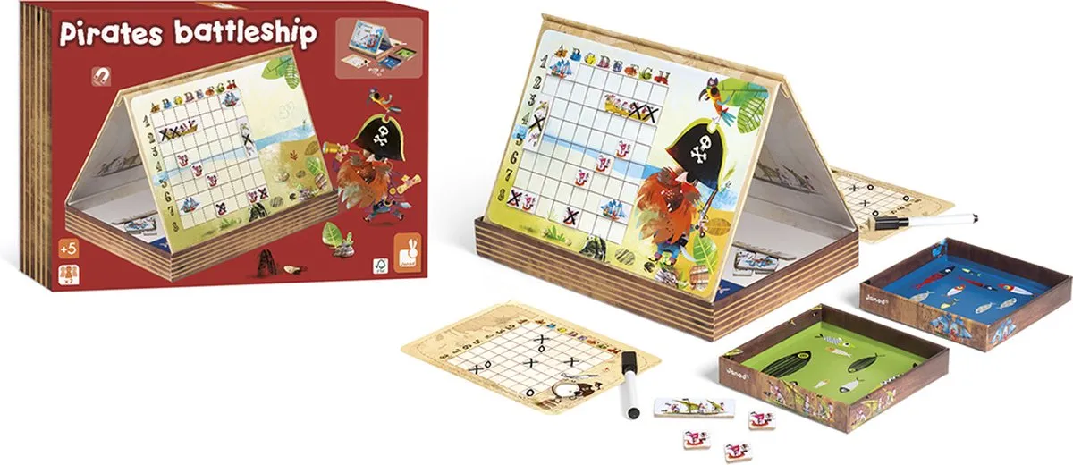 Janod Strategiespel Piraten Slagschip Magnetisch 2835