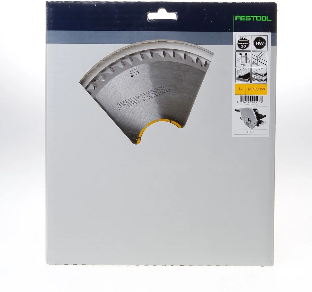 Festool Cirkelzaagblad Wood Fine Cut 52T Ø210mm - Asgat 30mm