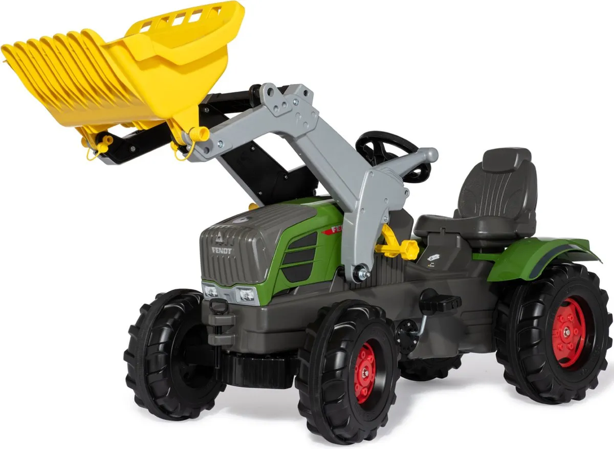 Rolly Toys RollyFarmtrac Fendt 211 Vario Tractor met Lader - Zwart/Groen/Grijs