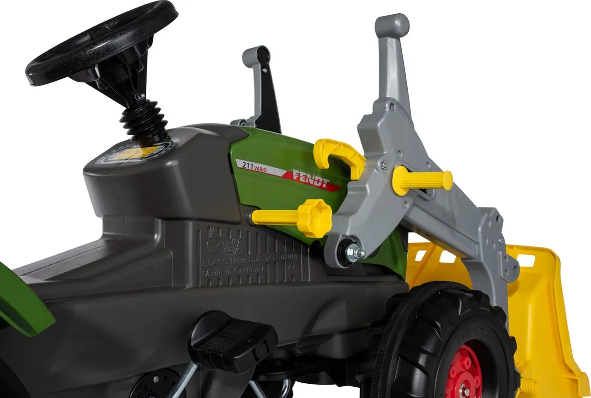 Rolly Toys RollyFarmtrac Fendt 211 Vario Tractor met Lader - Zwart/Groen/Grijs