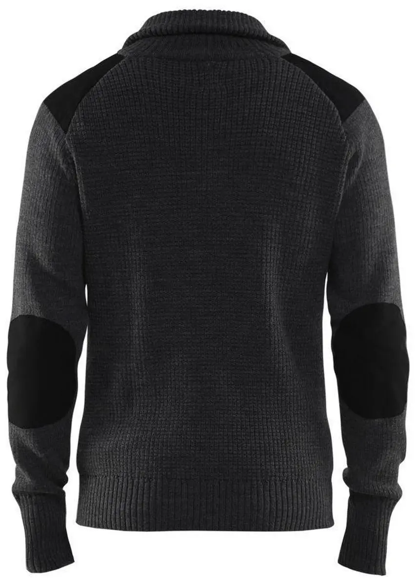 Blåkläder Wollen Sweater 4630-1071 - 4XL - Donkergrijs/Zwart