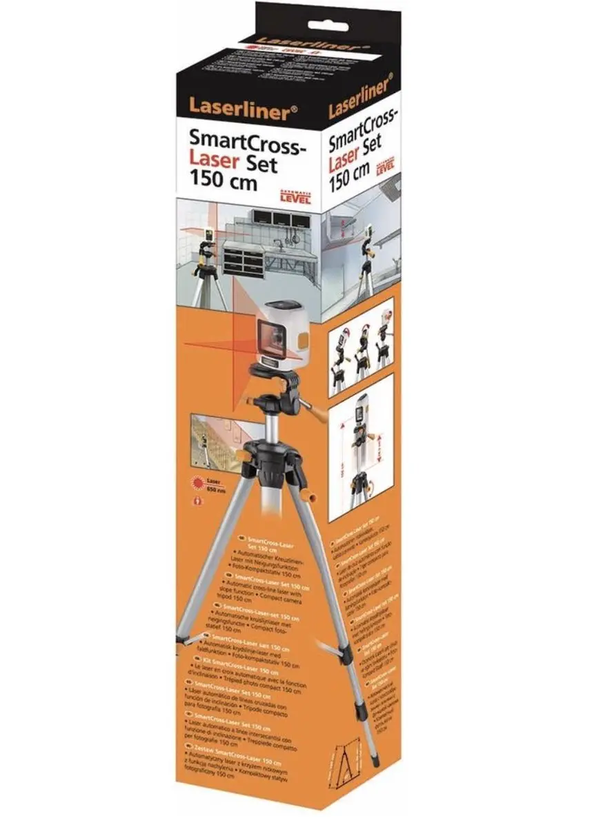 Laserliner SmartCross-Laser 150 Set 081.114A Kruislijnlaser - 2 lijnen - 10m