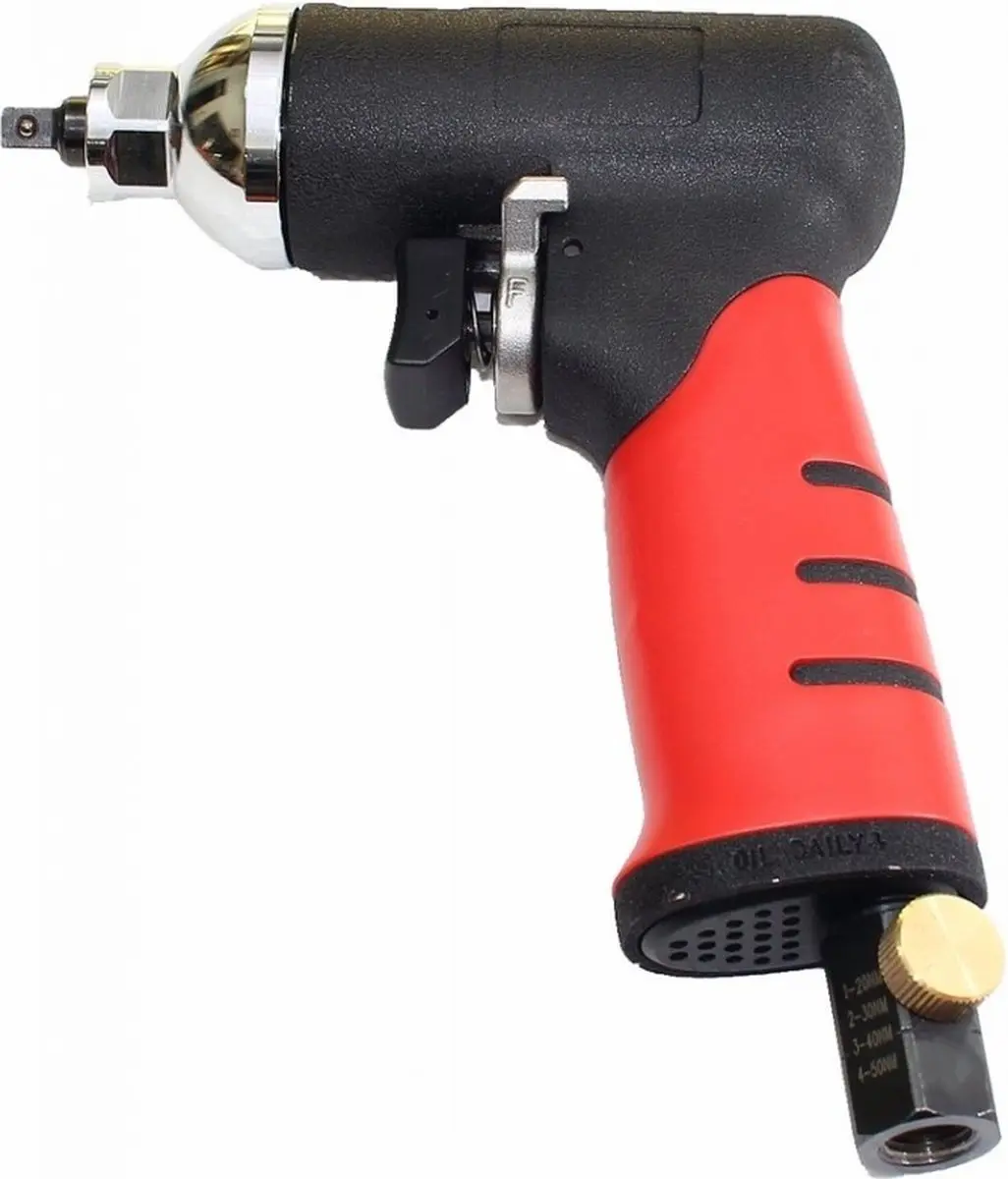 RODAC RC630BC Pneumatische Slagmoersleutel 40Nm - 9-delig Rood/Zwart