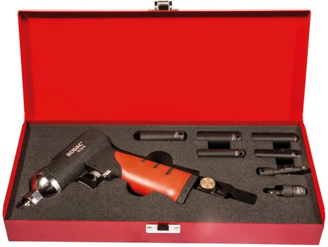 RODAC RC630BC Pneumatische Slagmoersleutel 40Nm - 9-delig Rood/Zwart