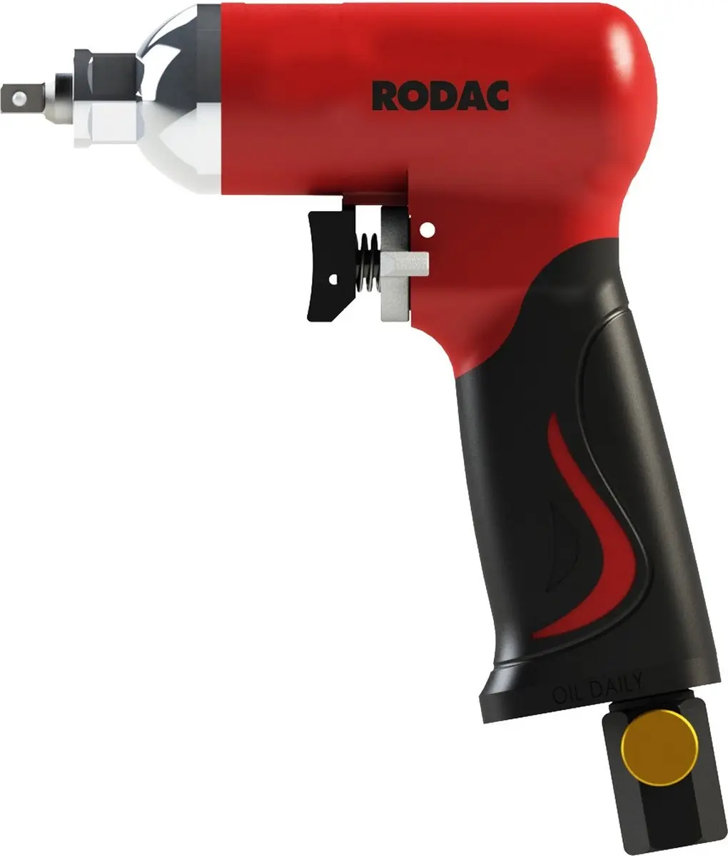 RODAC RC630BC Pneumatische Slagmoersleutel 40Nm - 9-delig Rood/Zwart