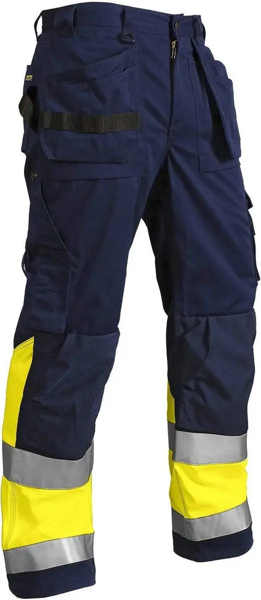 Blåkläder Werkbroek High Vis 1529-1370 - 56 Marine/High Vis Geel