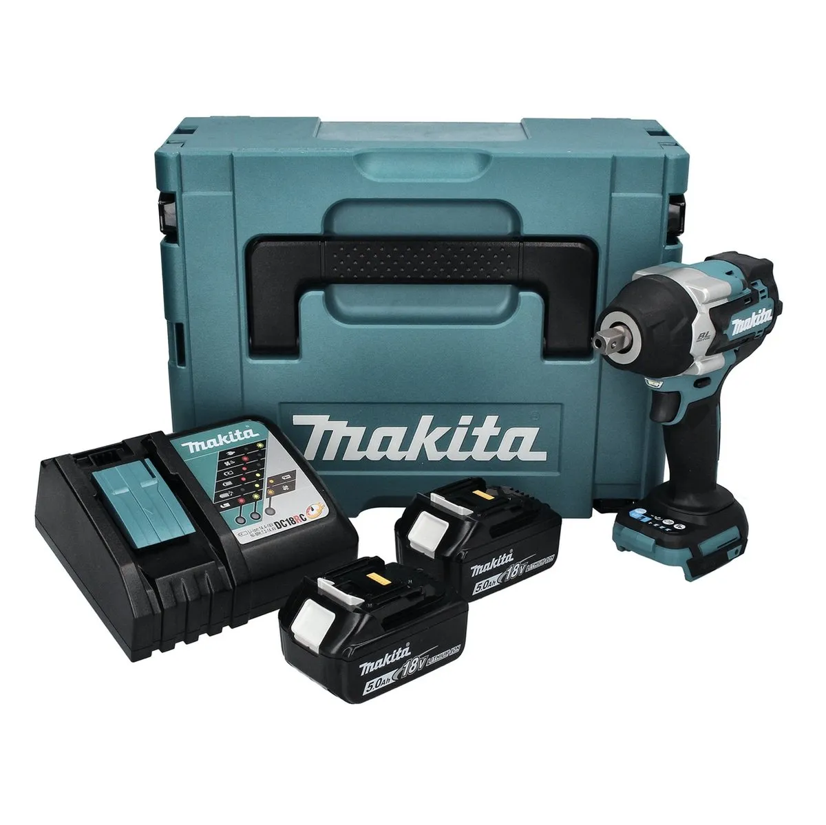 Makita DTW701RTJ Slagmoersleutel - 700 Nm - 2x 5.0Ah Accu