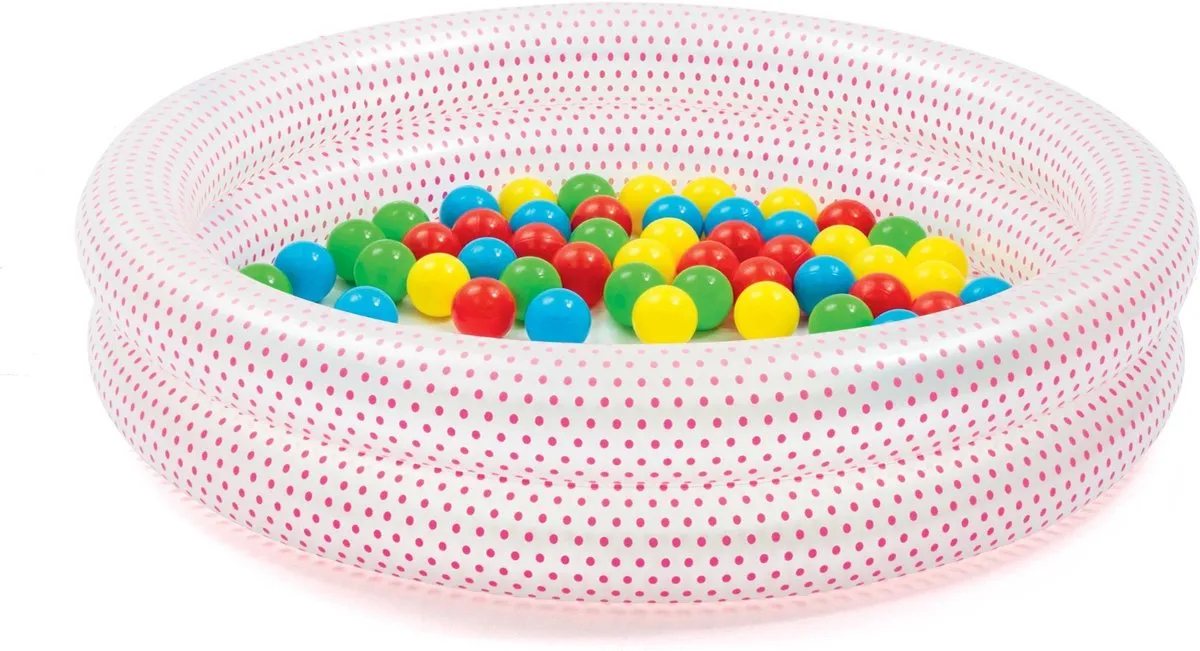 Bestway Zwembad D91x20cm - 50 Ballen - 2 Ring - afbeelding 4 van 6