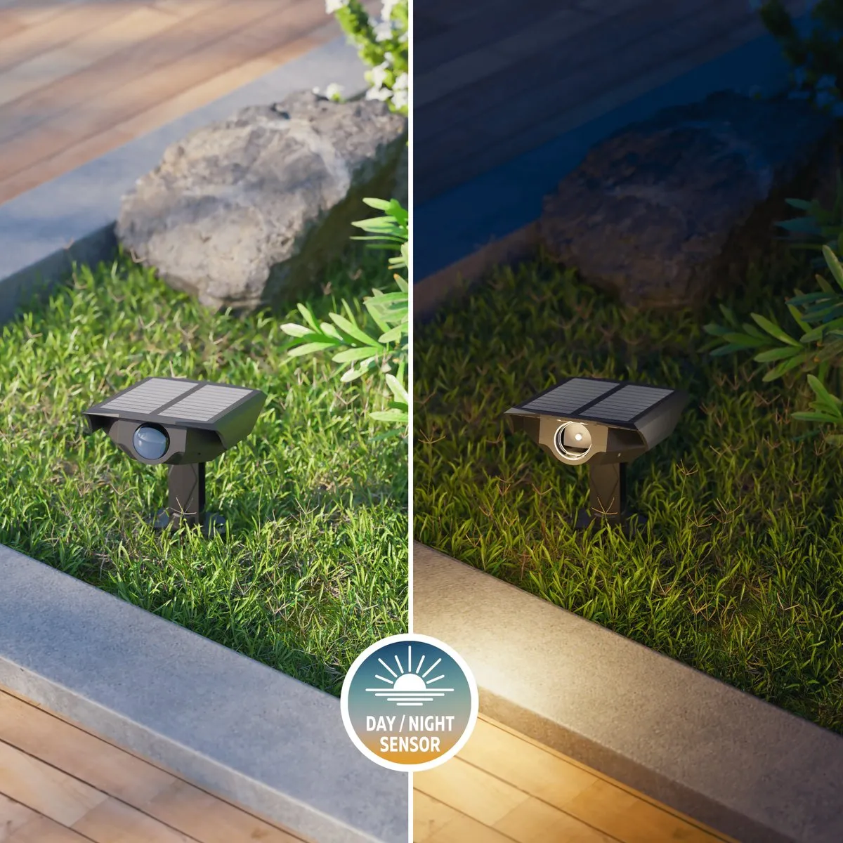 Calex Padoa Solar Prikspot - 2 Stuks - Zwart