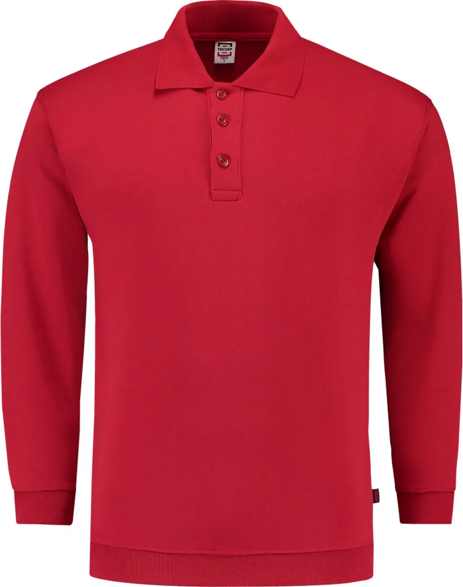 Tricorp Polosweater Boord Rood - Maat L
