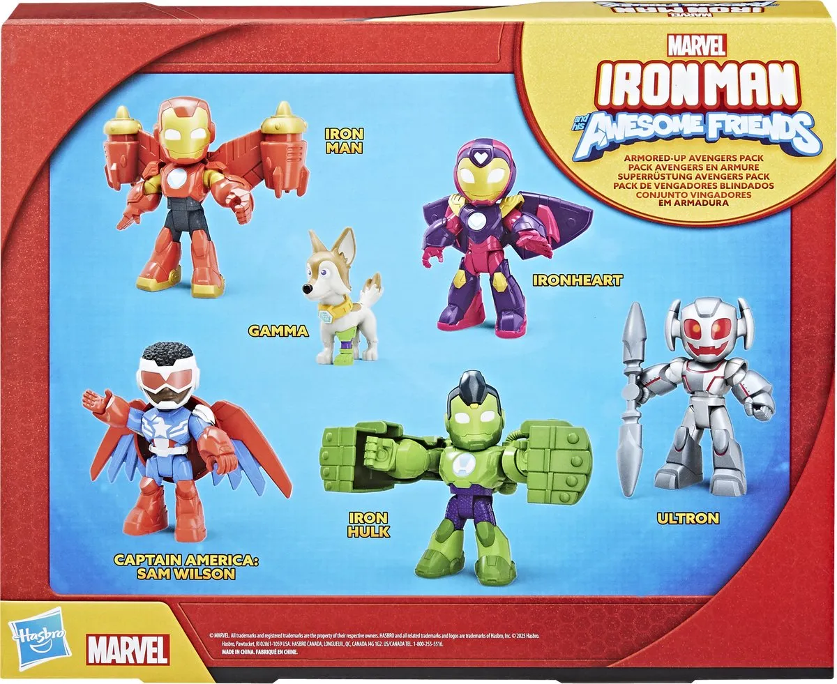 Hasbro Marvel Iron Man & Friends Actiefiguren 6-delig - G12555L0 - afbeelding 4 van 6