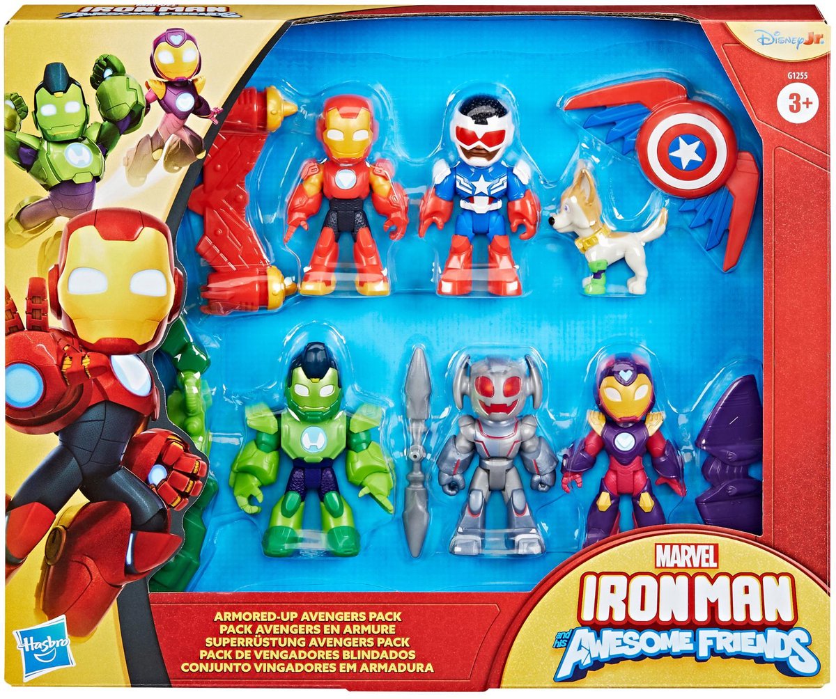 Hasbro Marvel Iron Man & Friends actiefiguren - 6-delige set - Vanaf 3 jaar