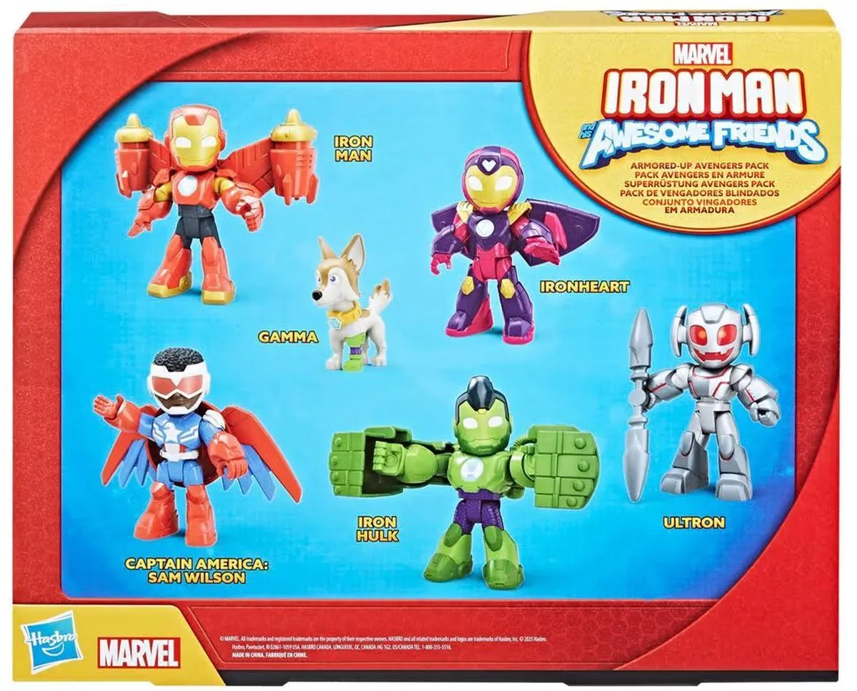 Hasbro Marvel Iron Man & Friends Actiefiguren 6-delig - G12555L0 - afbeelding 3 van 6