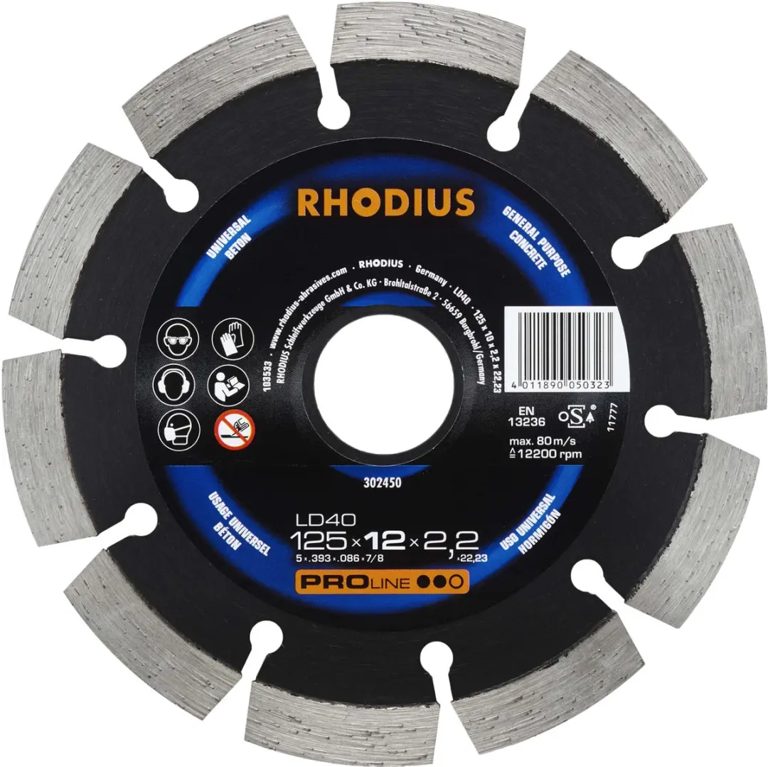 Rhodius Proline Diamantschijf 125x12x2.2mm