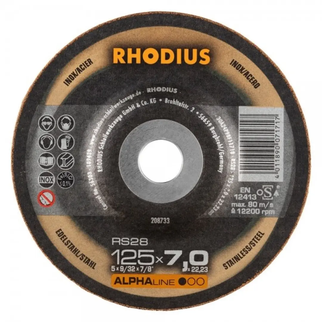 Rhodius RS28 Afbraamschijf 125x7.0mm - 5 Stuks