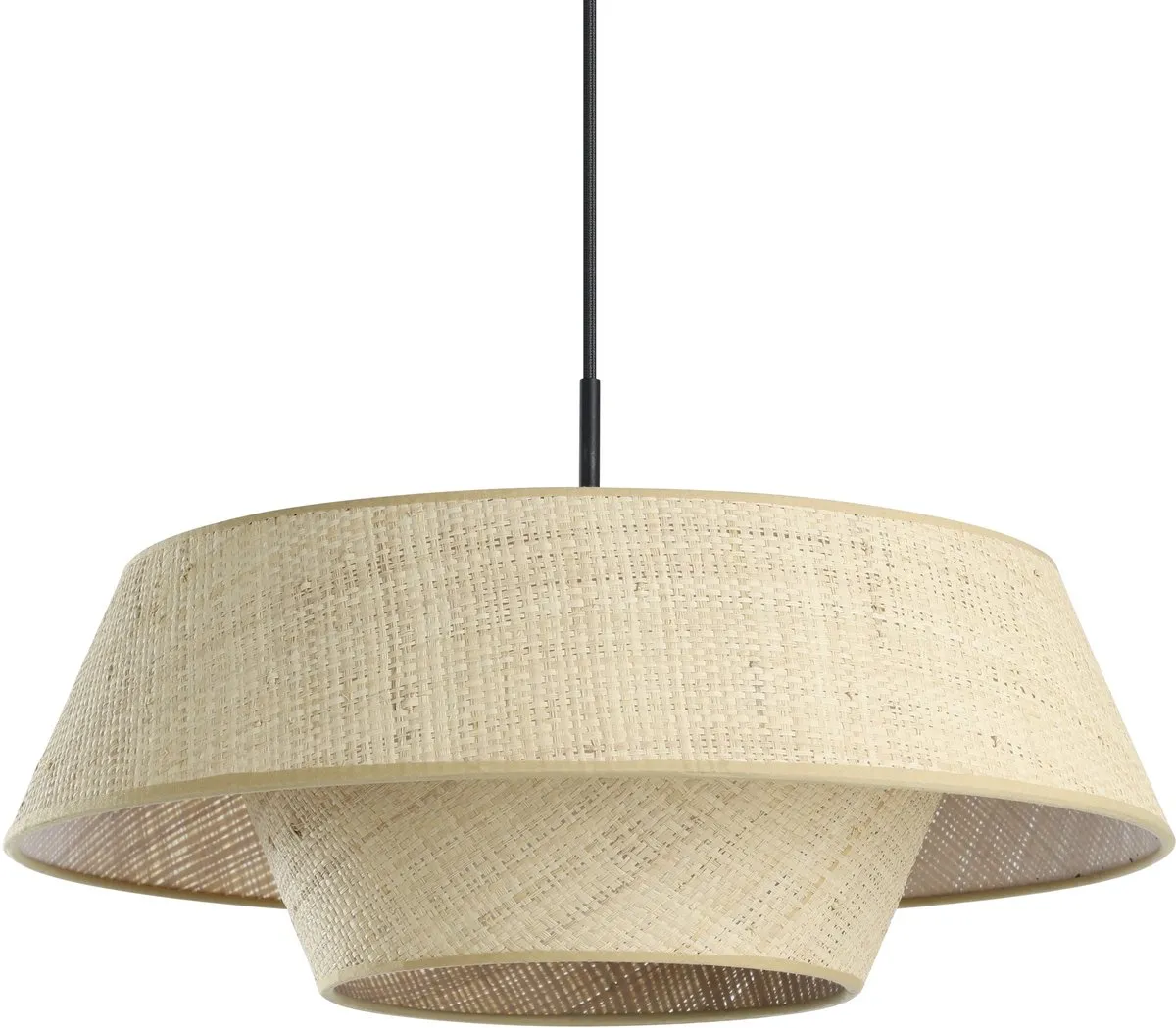 Eglo Marford Hanglamp Ø50cm - Zwart/Bruin