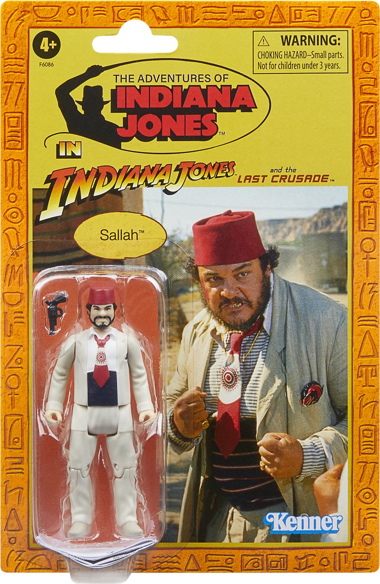 Hasbro Indiana Jones - Retro Collection Sallah The Last Crusade 10 cm Actiefiguur - Multicolours