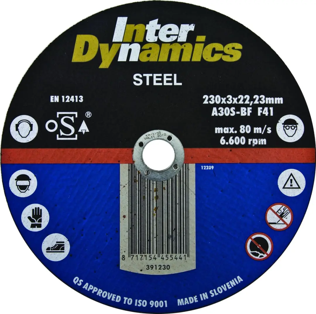 InterDynamics Diamantdoorslijpschijf 391125 125mm Metaal